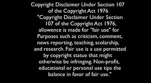 Copyright Disclaimer Under Section 107 of the Copyright Act 1976 "Copyright Disclaimer Under Section 107 of the Copyright Act 1976, allowence is made for "fair use" for Purposes such as criticism, comment, news reporting, teaching, scolarship, and research. Fair use is a use permitted by copyright statue that might otherwise be infringing. Non-profit, educational or personal use tips the balance in favor of fair use." - iFunny