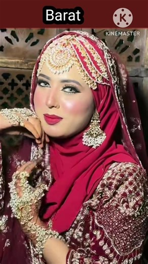 beautiful hijab bridal makeup looks with jewellery #shorts #trending