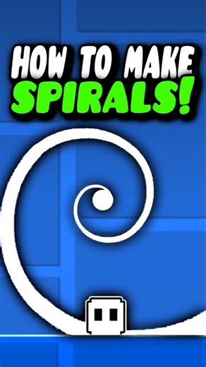 HOW TO MAKE SPIRALS IN GEOMETRY DASH #geometrydash #gd #shorts #games