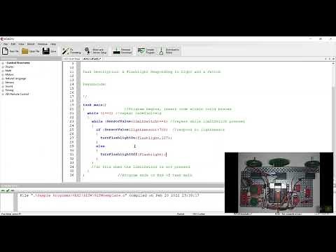 Activity 3.1.4 While Loops/If-Else Structures - Part 2 Flashlight with Light and Switch (VEX Cortex)