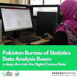 Data Analysis Room at #PakPBS HQs is the heart of the #DigitalCensusPk. With experts on our team, we’re collating, analyzing, and tabulating data to ensure complete coverage and utmost accuracy. #Census2023 | Pakistan Bureau of Statistics