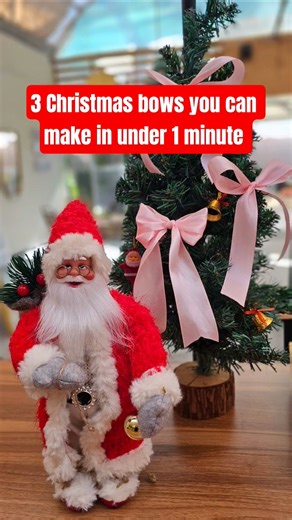 How to Make 3 Easy Christmas Bows 🎀