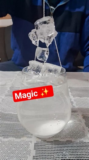 🧊 Ice + Salt = Super Cold 😱 | Magic Experiment #Shorts