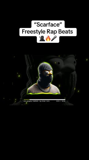 Scarface freestyle rap beat 🥷🏿🎤🔥 #beat #freestyle #music #undervato #instrumental #boombap #newmusic #hiphopmusic #duo #beats #goat