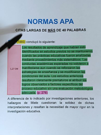 Citas Largas según las Normas APA