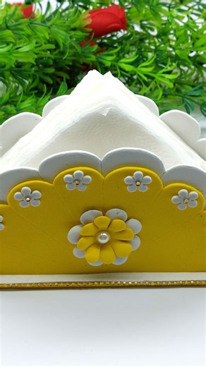 10K views · 165 reactions | How to make tissue paper box 炙 Handmade tissue box making ideas #diy #crafts #tissue | Craftsome | Facebook