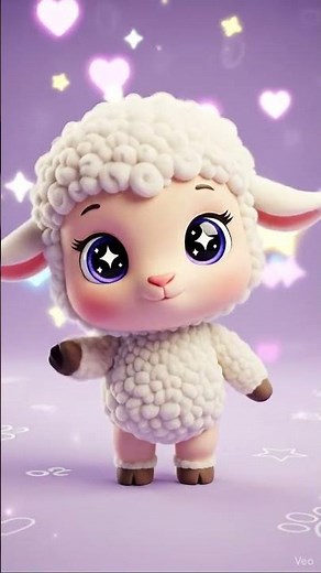 🐑 Cute Baby Lamb Dance! #cuteanimal #animaldance #cutenessoverload