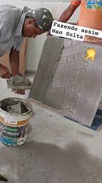Como Assentar Porcelanato usando Dupla Camada #obra #construção #reforma