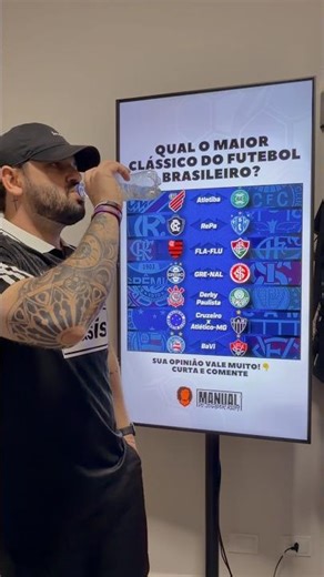 QUAL O MAIOR CLÁSSICO DO FUTEBOL BRASILEIRO? #futebol #shorts