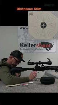Air Arms S400 Sniper at 50m - Second Grouping #airghandi #shooting #airguns #airrifle