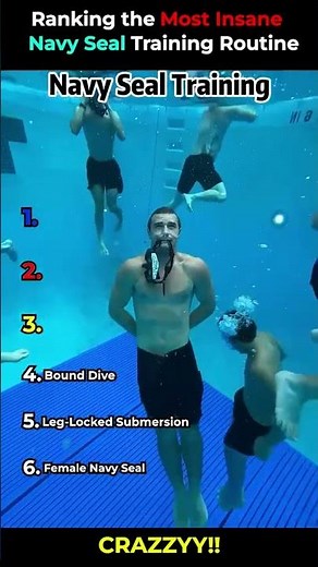 Ranking the Toughest US Navy SEAL Training Drills #shorts #navy