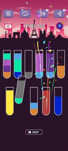 water sort puzzle level 723 guru #games