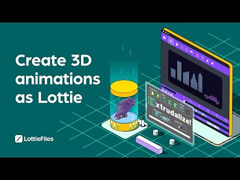 How to create and export 3D animations as Lottie with Extrudalizer