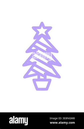 pixelize effect animation of christmas tree symbol icon Stock Video Footage - Alamy