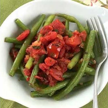 Green Beans with Tomato & Basil – SNAP4CT Recipe
