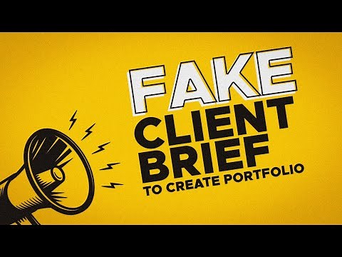 How to Get "Client Brief" to Create Demo Portfolio Projects - Fake Brief