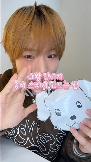[정빈이세상tv] 대왕 강아지 종이 스퀴시 만드는 법🐶… (그리고 새학기 꿀팁도🤫)#POW #파우 #JUNGBIN #정빈 #ComeTrue #컴트루 #Shorts #fyp