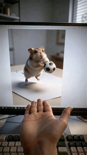 This Hamster Just Jumped Out of My Screen?! 😳🐹⚽
