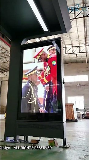Modern Design Metal Bus Shelter with Digital Signage