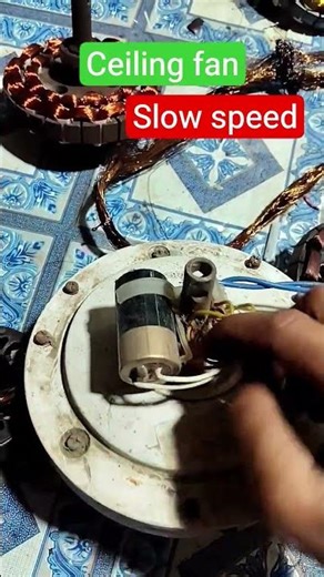 ceiling fan slow speed problem #shorts #short #viralvideo #experiment