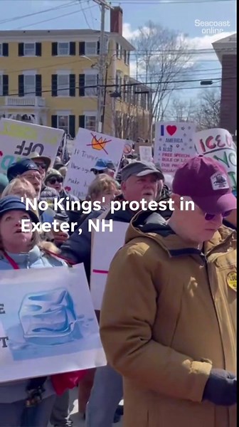 'No Kings' protesters sing in Exeter, NH
