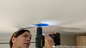 How to Install an Electrical Ceiling Box for Light Fixture