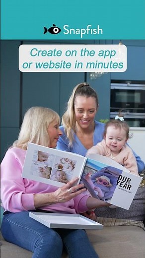 Create quality photo books on the Snapfish website or app in minutes!