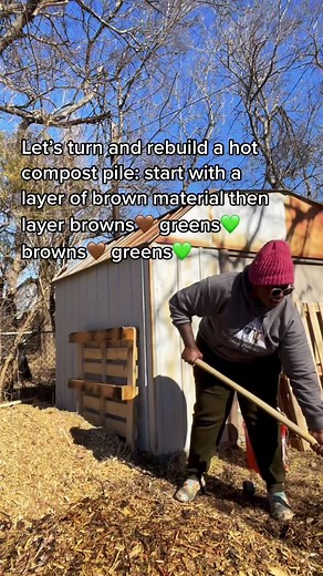 Let’s compost🤗 #compostfairy #compostok #blackcomposter #fyp #hotcompost #foryoupage #composting #blackgardenerstiktok #compost