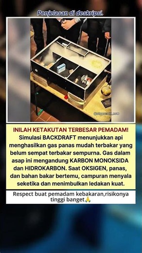 Simulasi backdraft: ledakan tak terlihat di ruang tertutup