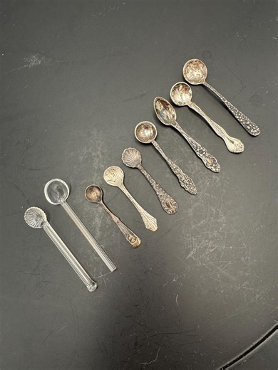 Vintage Choice of MINI SPOON for Crystal Salt Cellars Salt Dips - Variety of Sizes and Styles - See Description for Details - Etsy