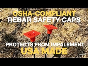 OSHA Rebar Safety Caps - Made in the USA