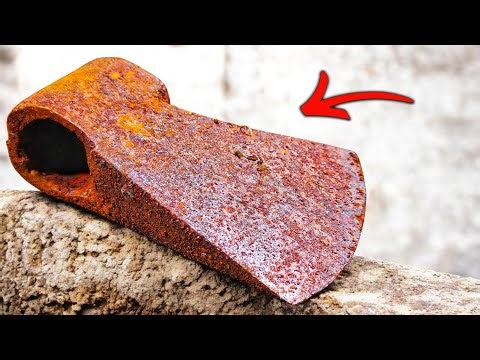 Ultimate Restoration: 100 Years Old Rusted Axe Head | Heavy Rusted Axe Resting