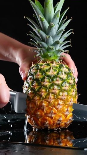 Pineapple Slicing ASMR 🍍 Extreme Macro | Ultra-Crisp, Satisfying Cuts