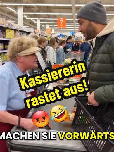 Kassiererin rastet an der Kasse aus – Lustige Alltagsszene