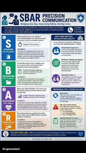 📞 The SBAR Framework: Precision Communication 🛡️ #nursing #nclexprep #cphq