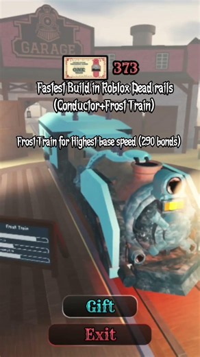 Roblox Dead Rails:Fastest Build (Conductor+Frost Train) #roblox #deadrailsroblox #memes #fyp