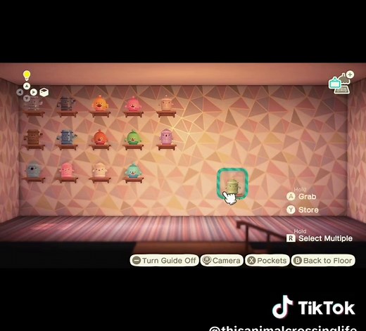 Redecorating the Gyroid Room in Animal Crossing