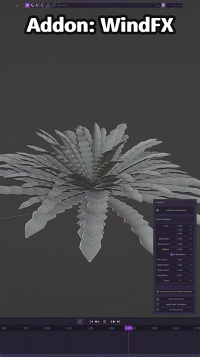 Add Realistic Wind to Your Blender Scenes in Seconds #blender3d #tutorial #blender #art #3dartist