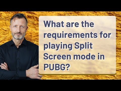 What are the requirements for playing Split Screen mode in PUBG?
