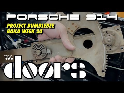 Porsche 914 How to Restore 73-76 Doors, Glass, Handles, Fuzzies and Seals [Bumblebee Build Ep 20]