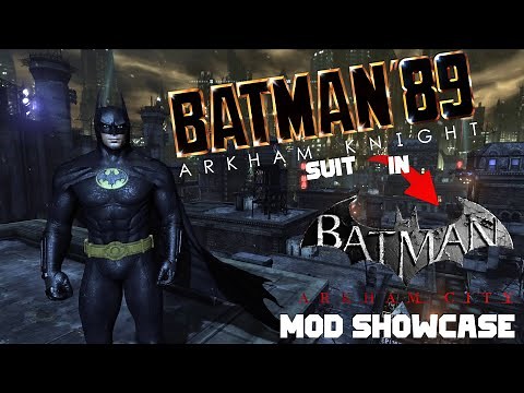Arkham Knight 1989 Batman Michael Keaton in Arkham City ! Skin MOD Showcase