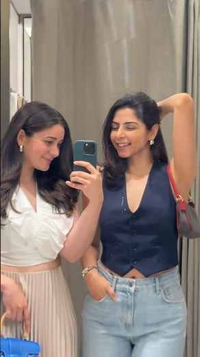 Shopping for each other at ZARA! ‪@SanaGrover‬ 🛍️🤩 #zarahaul