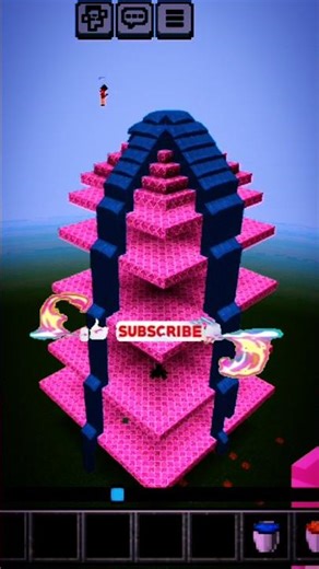 #how to make lawa Tower in mincraft