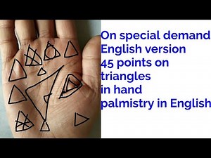 45 points on triangles in hand / palmistry in english