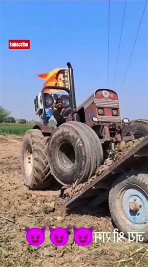 TRACTOR 🚜 IN SIDE THE MINI TROLLEY 😱