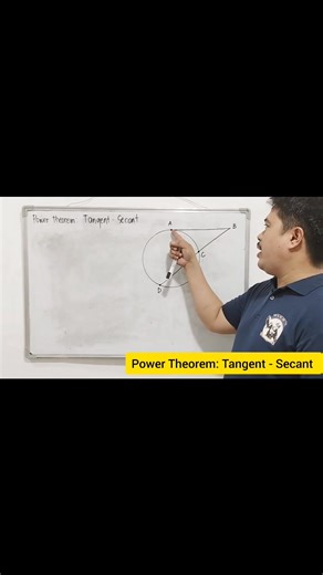 Power Theorem: Tangent - Secant #math #teacher #education #fblifestyle Part 2 | Moises Carlos
