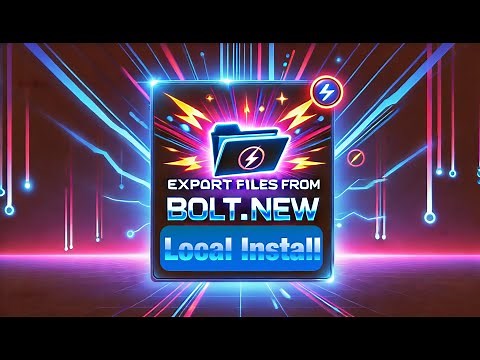 Export Files from Bolt.new Local Install