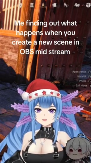 Me finding out what happens when you create a new scene in OBS mid stream #vtuber #obs #vtuberclips