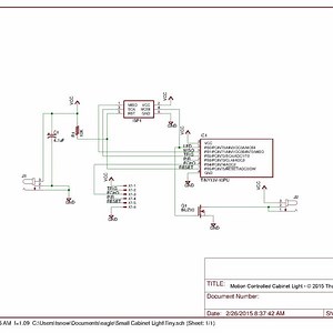 Motion Controlled Cabinet Light