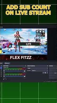 Add Sub Count On Live Stream - OBS Tutorial #obs #obsstudio #gaming #livestream #live #shorts #viral